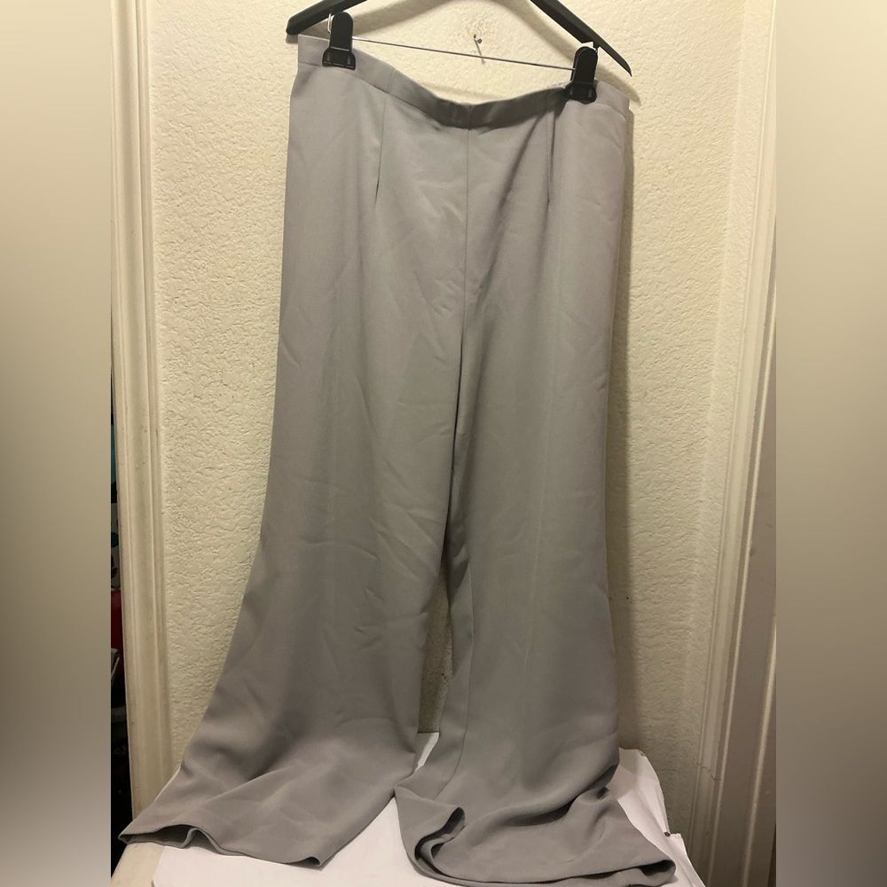 Allie Coosh Womens Sophia Pull on Dress pant in moonstone size XL $255